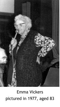Emma Vickers pictured in 1977, aged 83