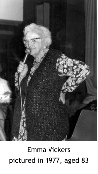 Emma Vickers pictured in 1977, aged 83