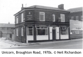 Unicorn, Broughton Road, 1970s. © Neil Richardson